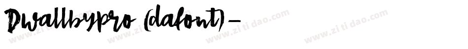 Dwallbypro (dafont)字体转换